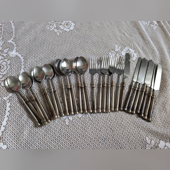 Forged Dinnerware Set 28 piece READ - Picture 1 of 6